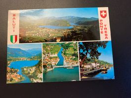 Alte Farb-Postkarte von Ponte Tresa