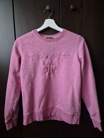 GANT Sweatshirt Damen – Gr. S – Rosa mit Logostickerei – Top