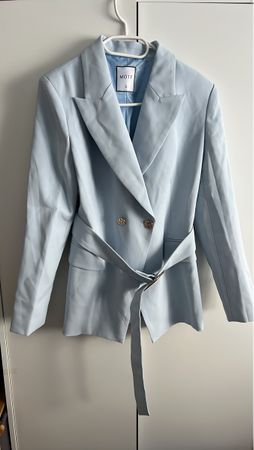 Veste blazer bleu ciel, taille S