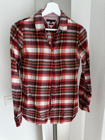 Tommy Hilfiger Bluse rot-weiss kariert