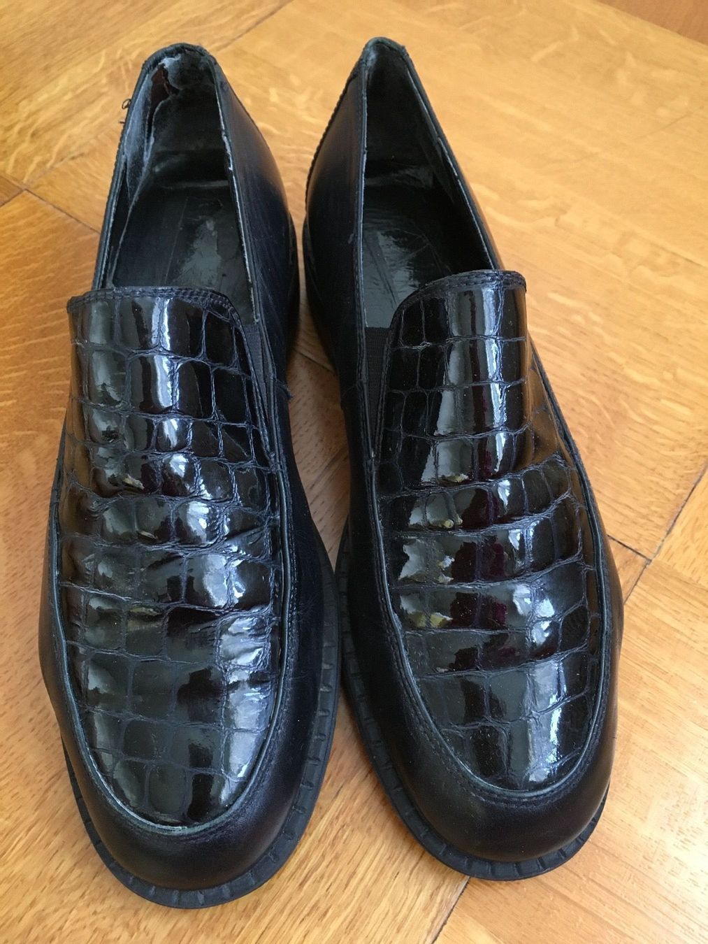 Scarpe da donna: Schöne dunkelblaue Slipper – Usato da Bern venduto da Smile-2707