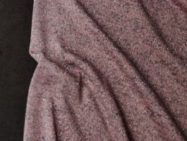 Top ital. Viskose Jersey 1.60x1.60m rosa grau lurex silber