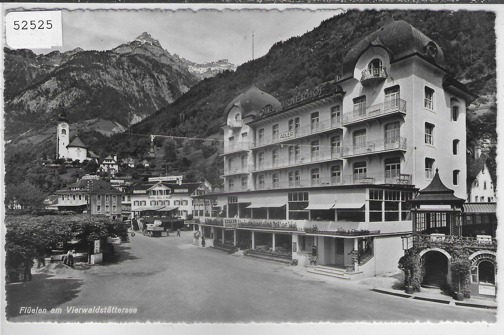 Cartoline postali: Flüelen - Hotel Urnerhof/Adler – Usato da Ettingen venduto da Kartenplanet