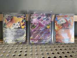 Pokémon 30th Jirachi Espeon Fuecoco ex Holo 
