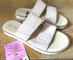🟢 NEU mules souples en cuir 41 / Flexible Pantoletten Leder