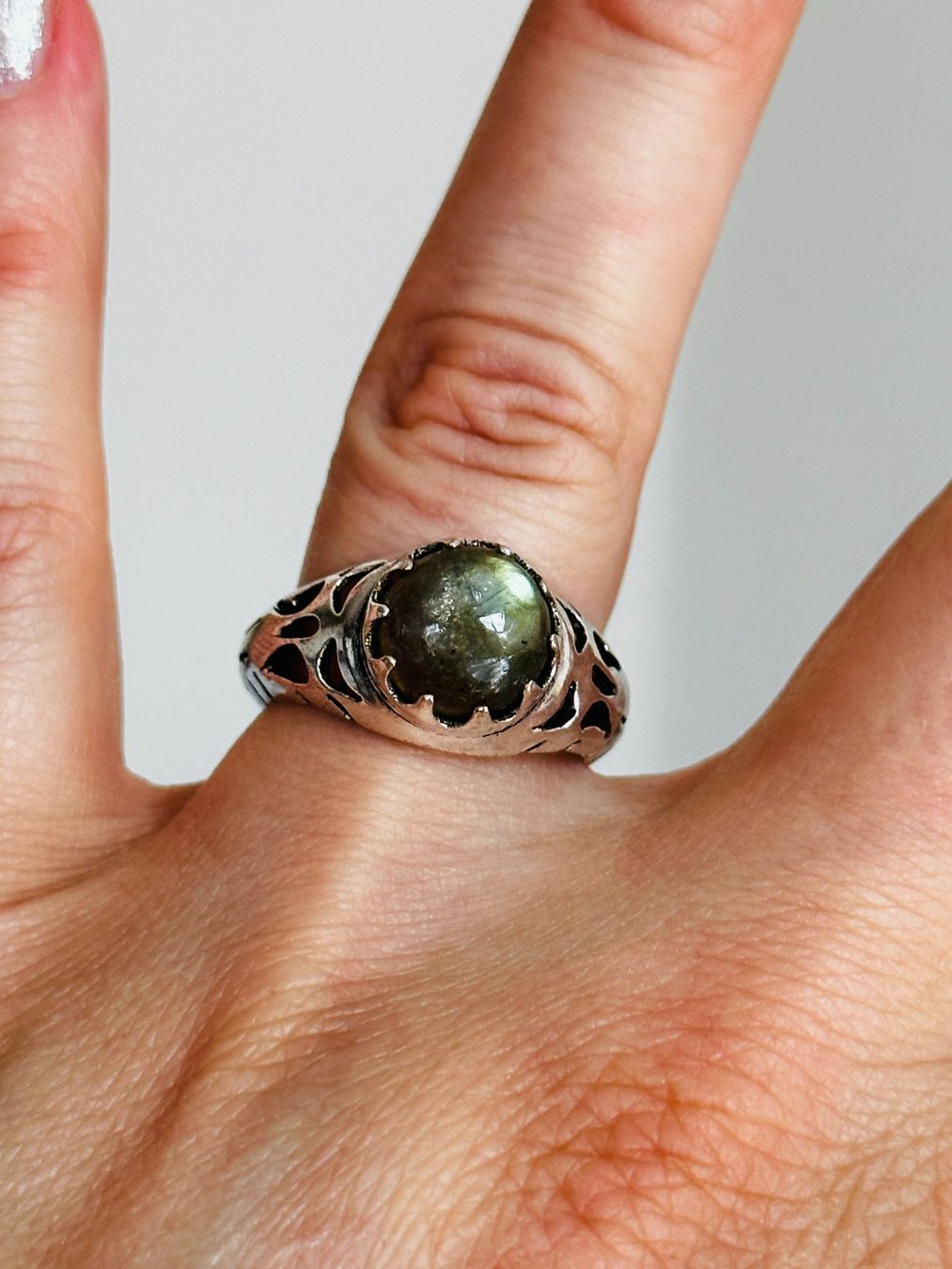 Anelli: Labradorite Gemstone Handmade ring size 57 – Nuovo e nell'imballaggio originale da Genève venduto da AGBERG 7