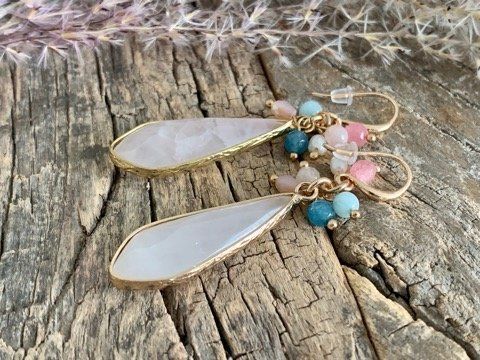 Orecchini pendenti & Orecchini a lobo: Vergoldete ROSENQUARZ Ohrhänger – Nuovo e nell'imballaggio originale da Rombach venduto da Ivreajewels 1