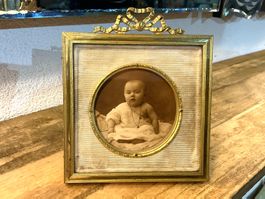 JUGENDSTIL FOTORAHMEN BRONZE FRANKREICH UM 1900