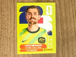 Panini FIFA World Cup 2026 Sticker Connor Metcalfe AUS 15