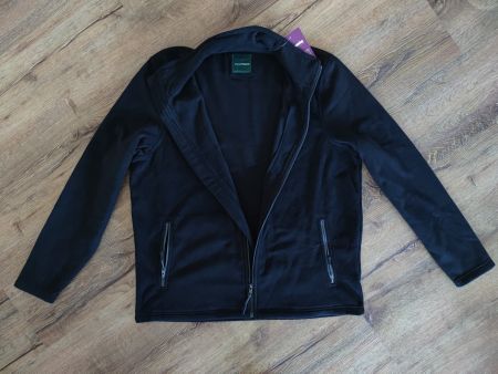 Schwarzer Fleece Jacke, schwarz, Grösse XL (Vögele)