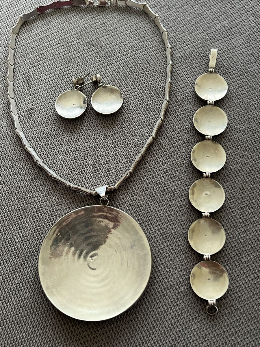 Altri gioielli: Silber schmuck Set Silber 950 mit Pearlmut – Nuovo (secondo la descrizione) da Triesen venduto da bubita 4