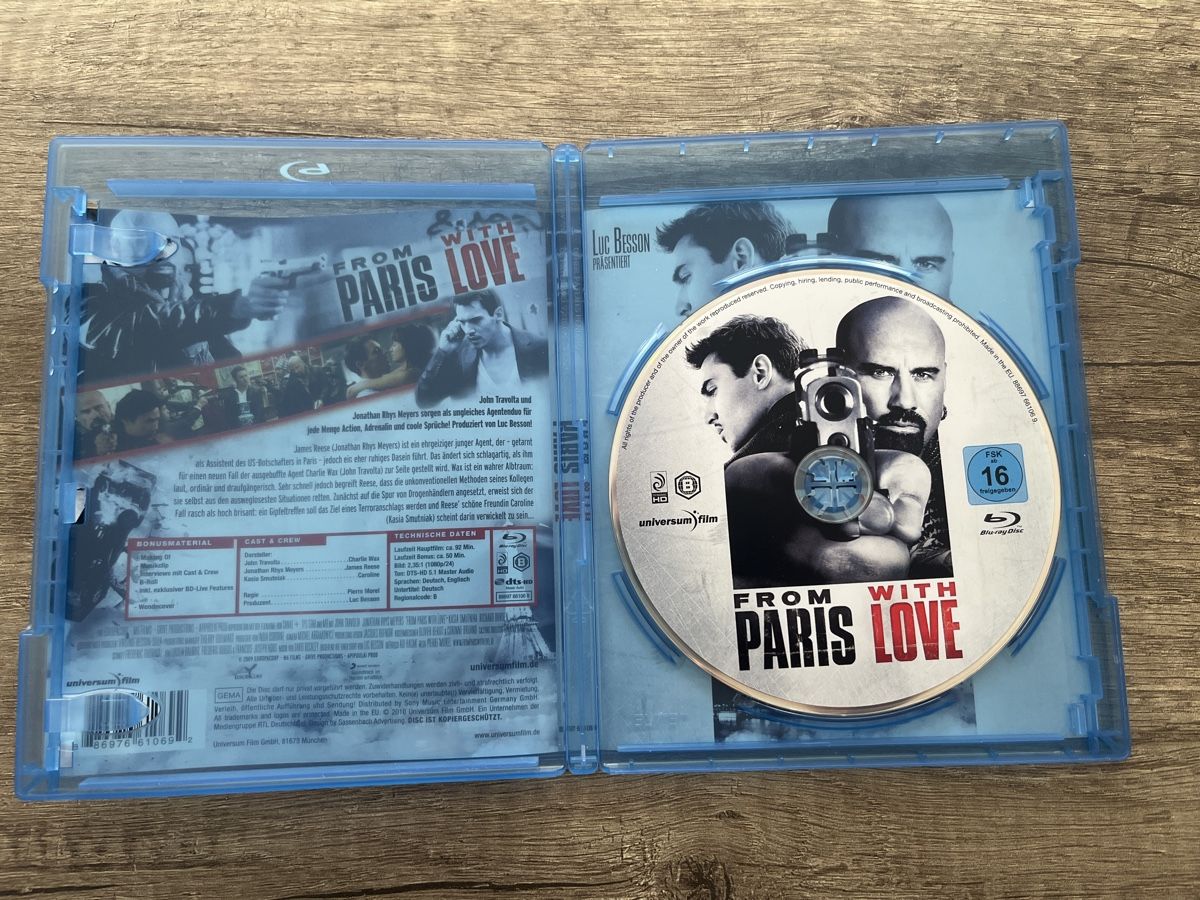 Tutti i DVDs: Blu-ray: From Paris With Love – Usato da Frutigen venduto da abr_w5b2 1