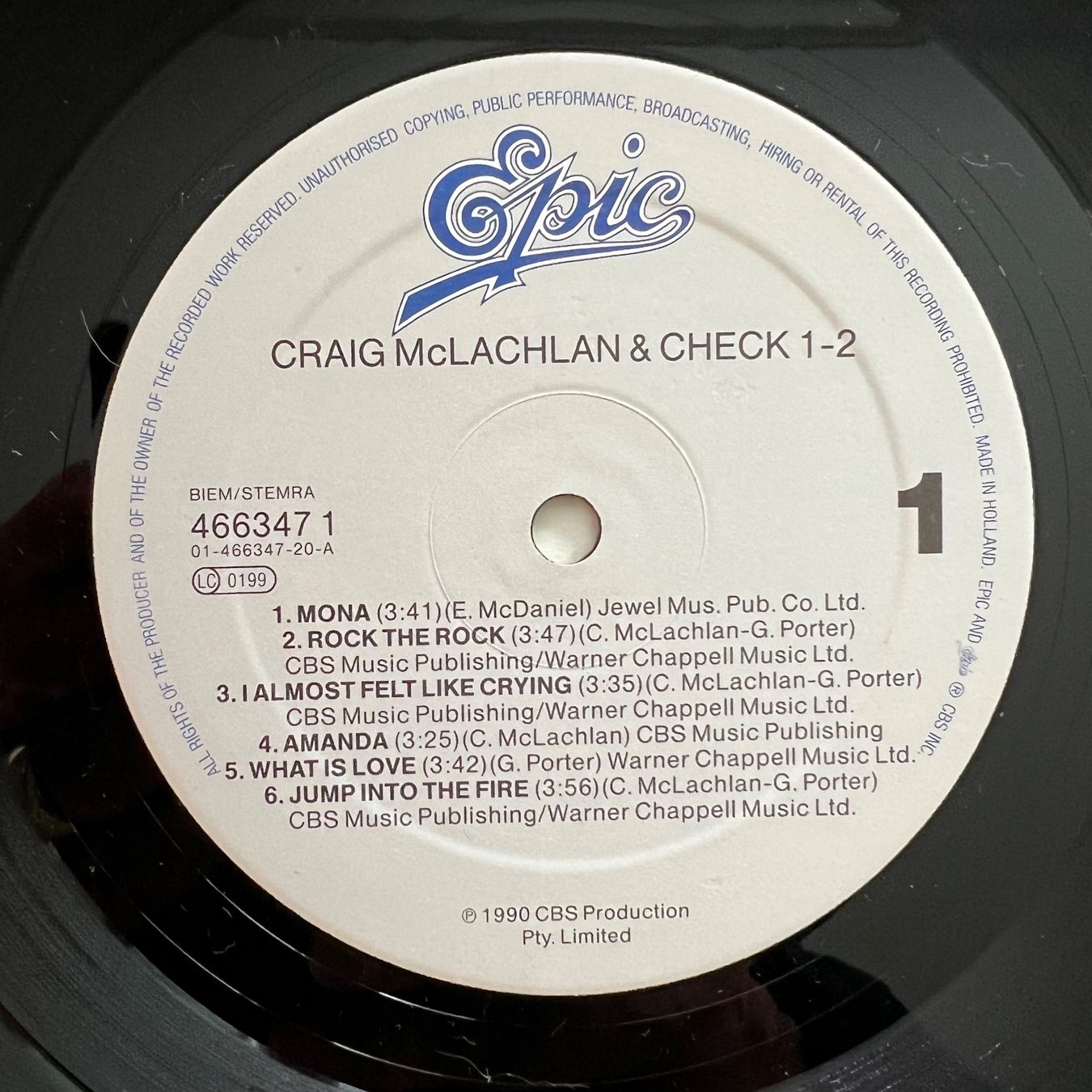 Dischi in vinile: Craig McLachlan & Check 1-2 - Same / 1. NL-Press. 1990 – Usato da Gais venduto da soundcave57 2