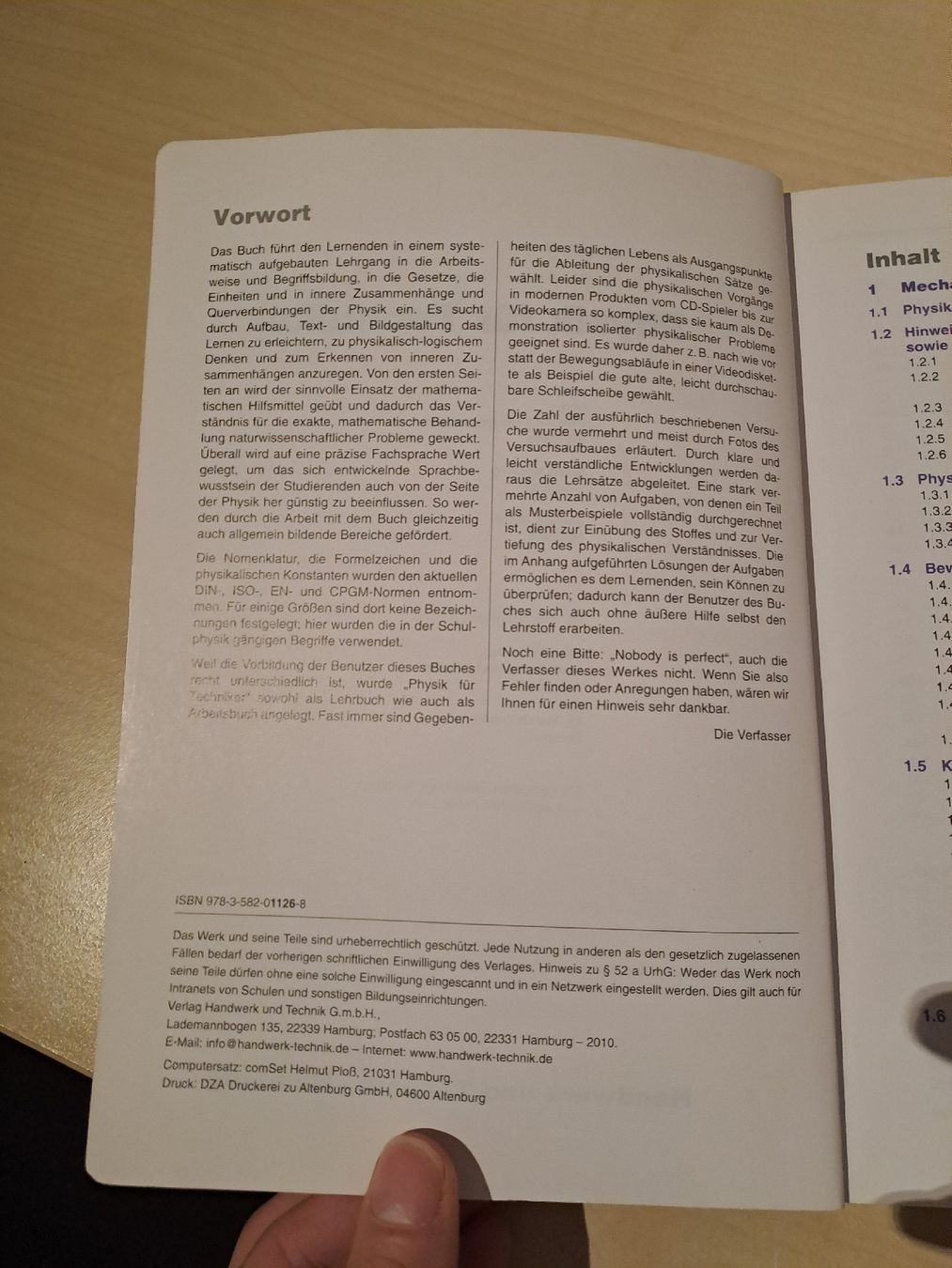 Libri: Physik für Techniker - VERGRIFFEN – Nuovo (secondo la descrizione) da Unterbäch VS venduto da boustudy 2
