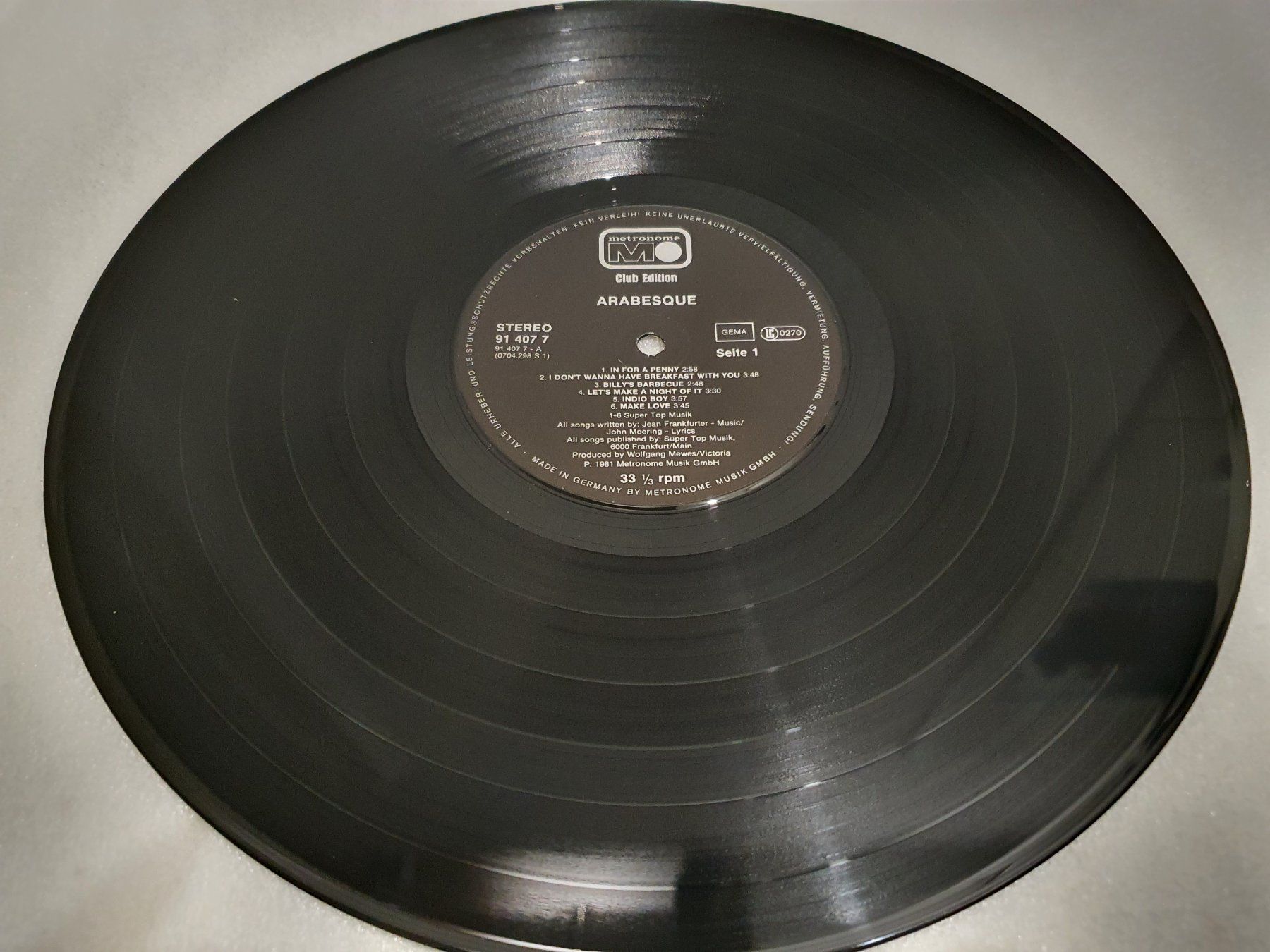 Dischi in vinile: Arabesque – Arabesque – Usato da Uster venduto da Vinyl-Leidenschaft 2