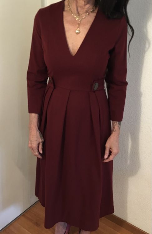 Faszinierend Bordeauxrotes Kleid Fotosbrend10856