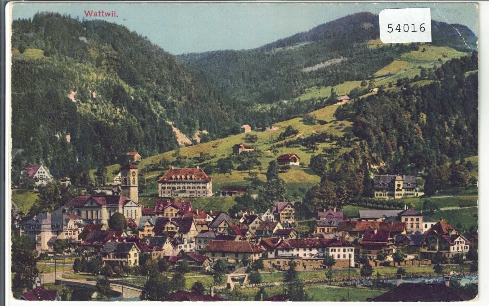 Cartes postales: Wattwil SG - Generalansicht - Litho – D'occasion à Ettingen par Kartenplanet