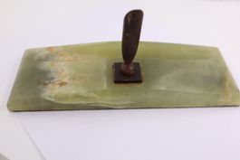 Antik Füllhalter Grüner Onyx Stein für Bürotisch