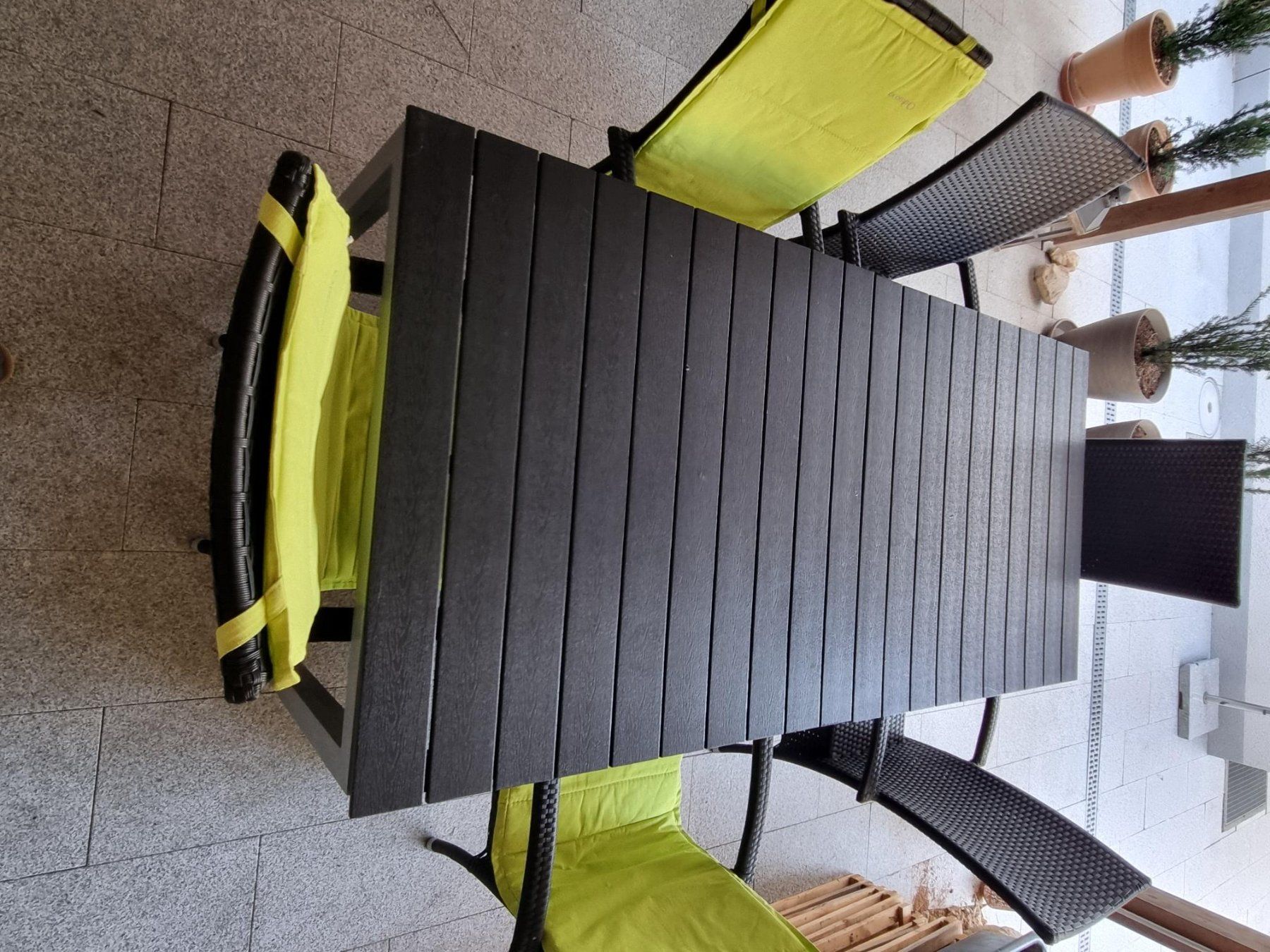 Set de table et chaises: Gartentisch ausziehbar mit 6 Stühlen – D'occasion à Bözberg par rasch1108