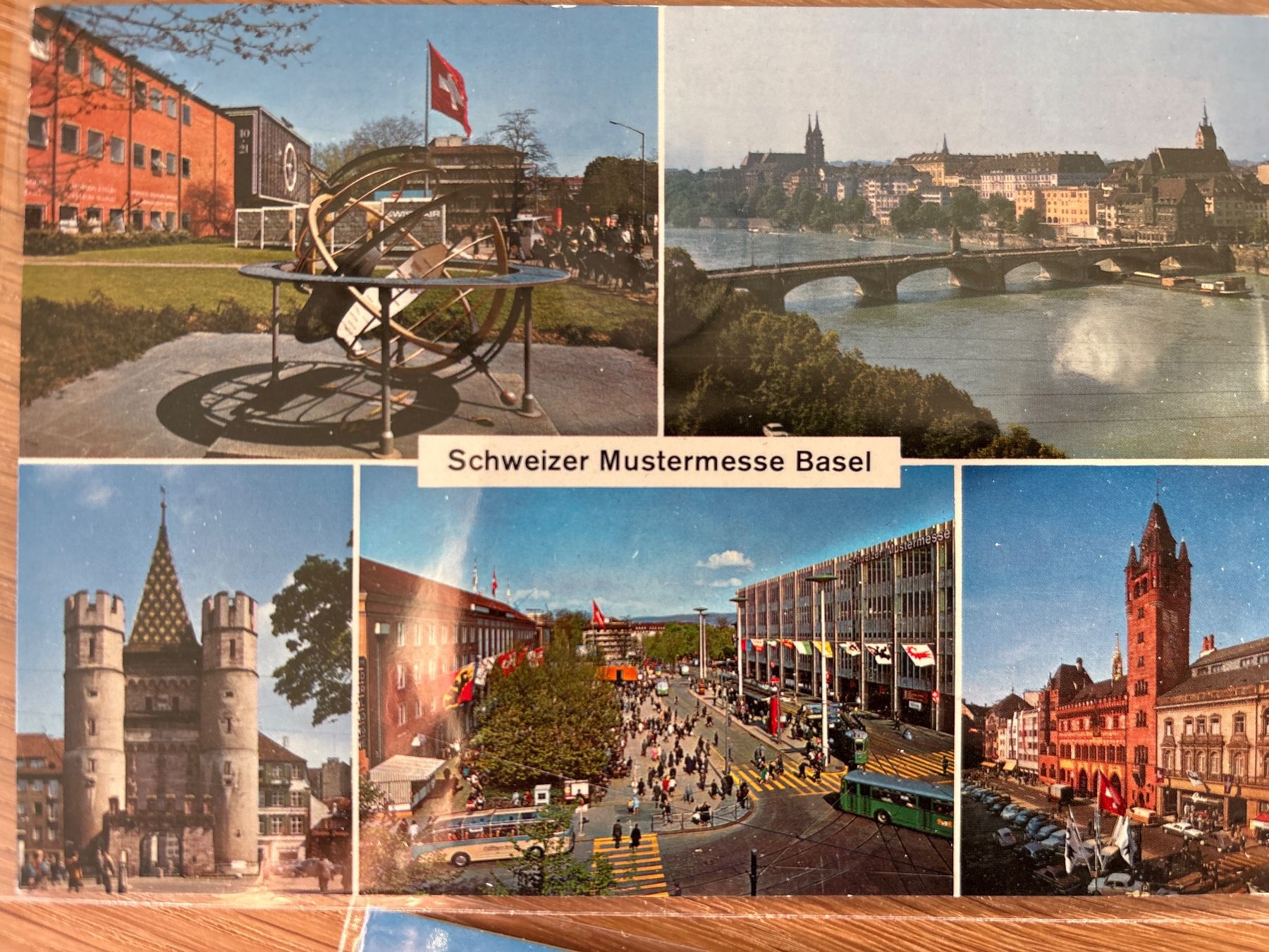 Cartoline postali: 4 Ansichtskarten Basel Stadt – Usato da Reinach BL venduto da argentOro_1 2