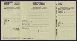 Schweiz: EZ EINZAHLUNGSSCHEIN GRÜN 1980_Vintage