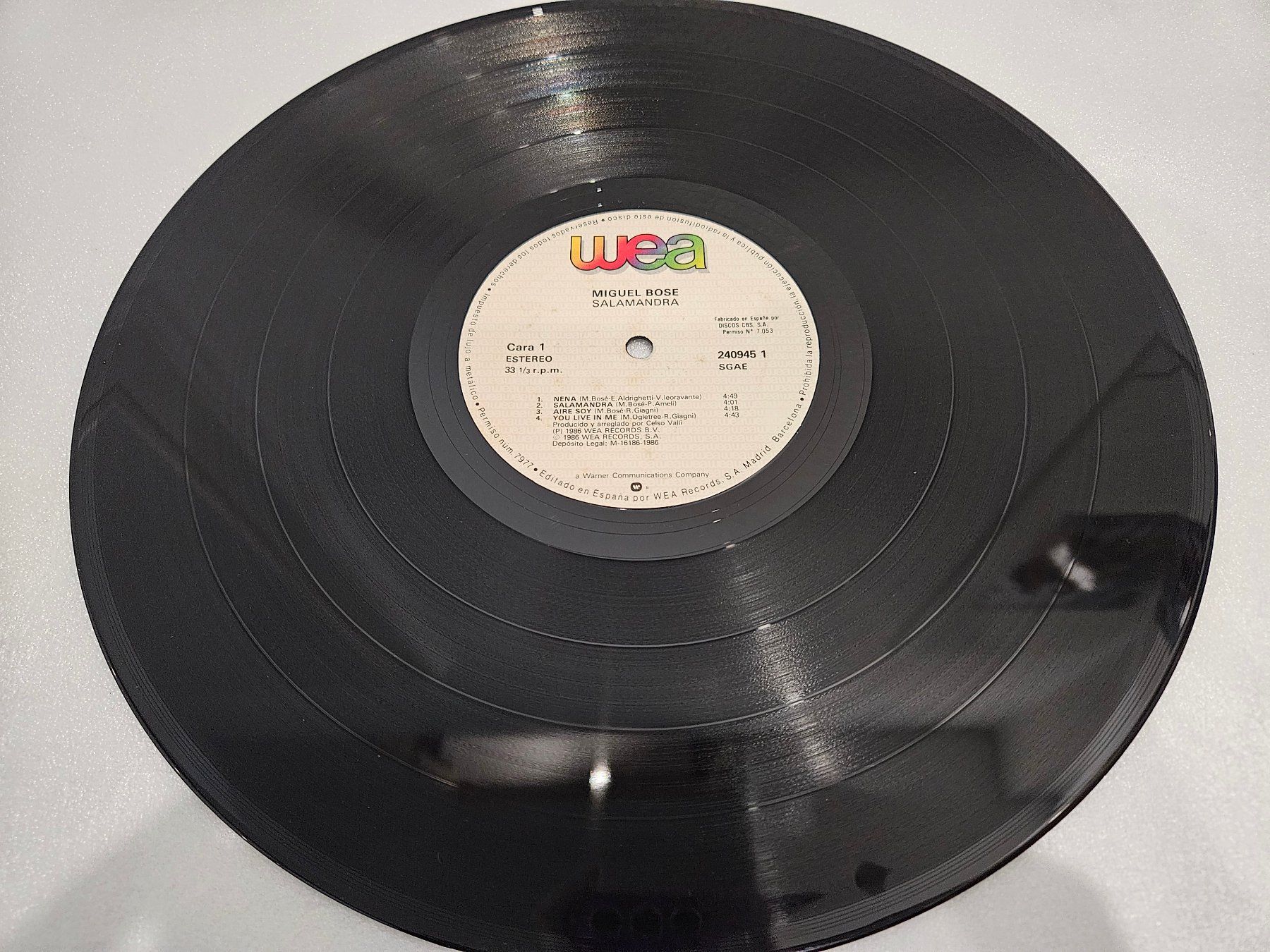 Schallplatten: Miguel Bosé – Salamandra – Gebraucht aus Uster von Vinyl-Leidenschaft 5