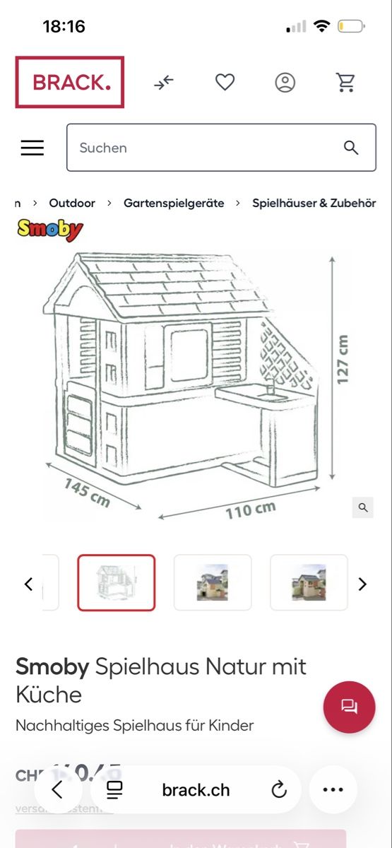 Smoby Maisons pour enfant: Smoby Spielküche – D'occasion à Hinwil par dire07 4