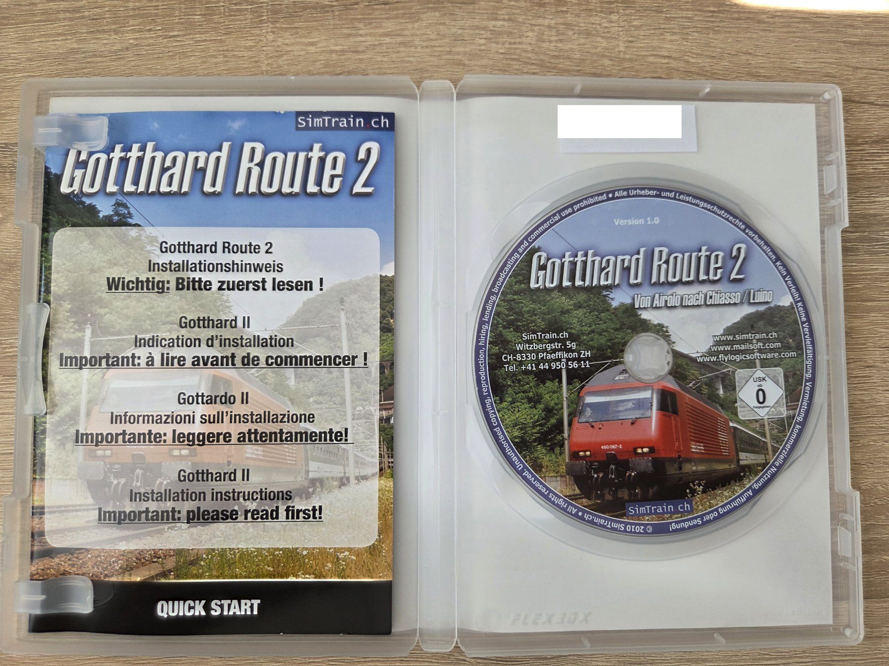 Spiele: Gotthard Route 2 for Microsoft Train Simulator Multilang- PC – Gebraucht aus Carouge GE von Franllo 2
