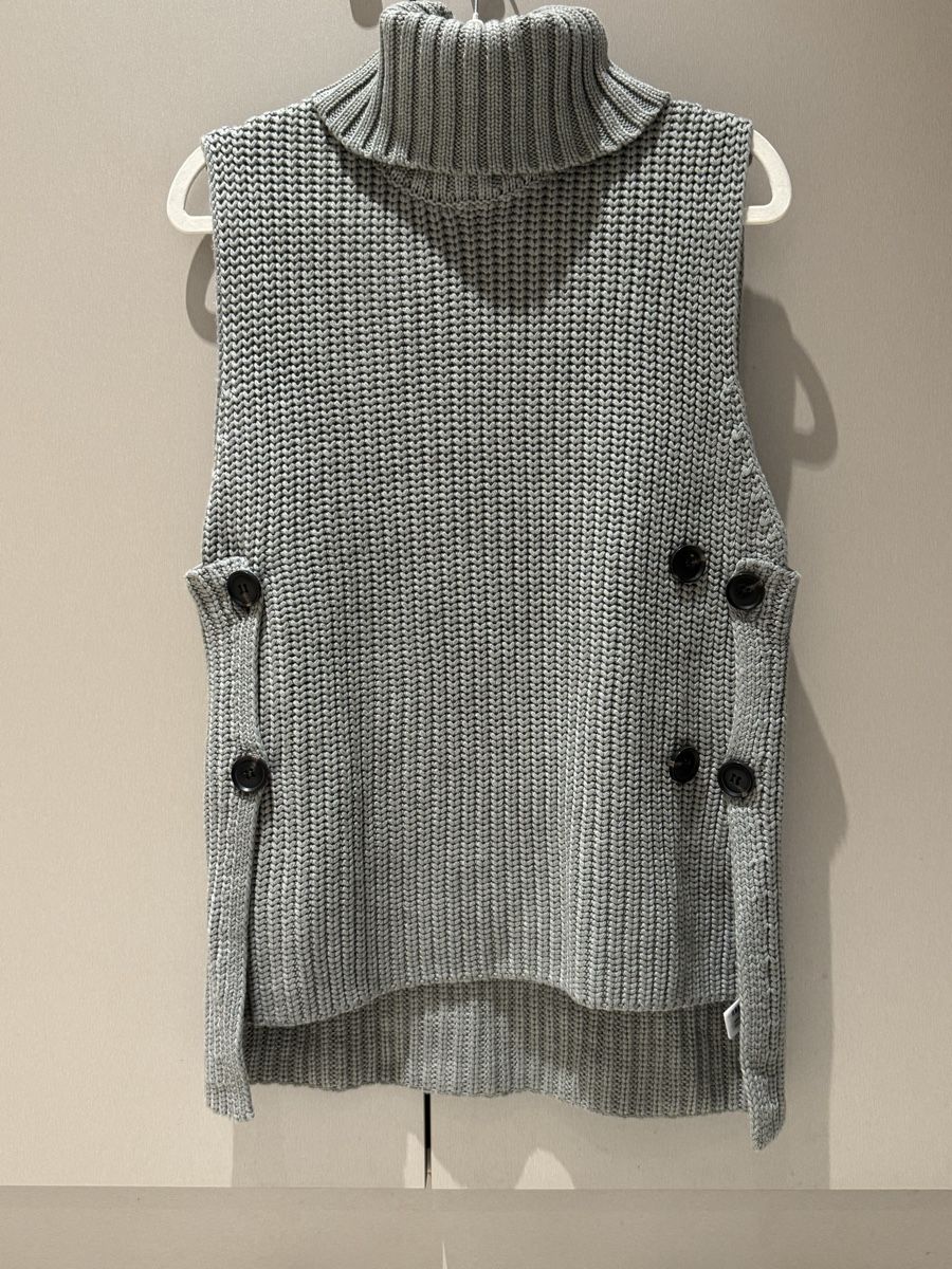 Zara Gilet & Giacche senza maniche: Zara Knit Vest with Turtleneck and Buttons - Size L – Nuovo (secondo la descrizione) da Paradiso venduto da Ixaya.studio 1