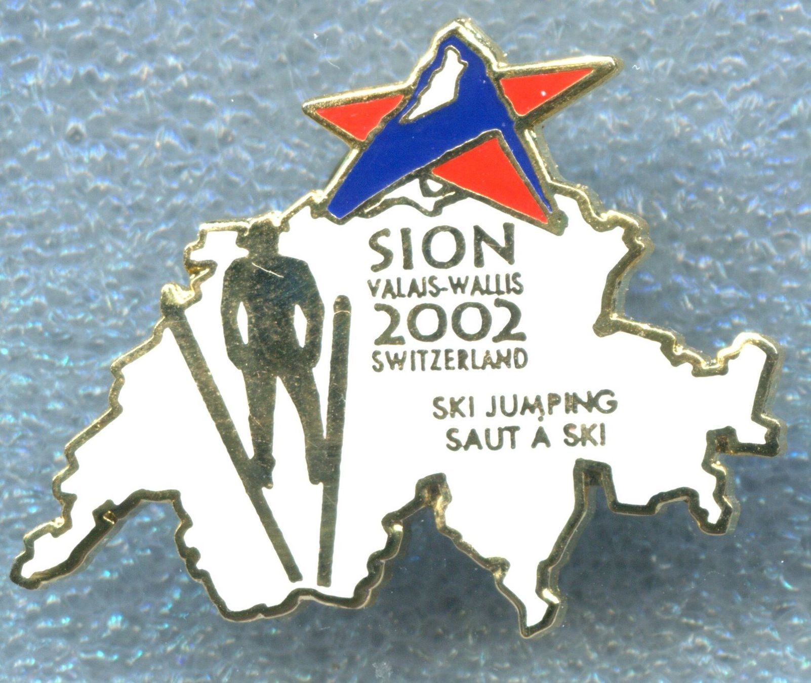 Placchette & Badge: SION 2002  Skispringen – Usato da Winterthur venduto da Sammleroase
