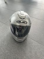 Motorradhelm silber Grösse S