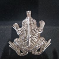 Anhänger Frosch Silber 925 handgefertigt