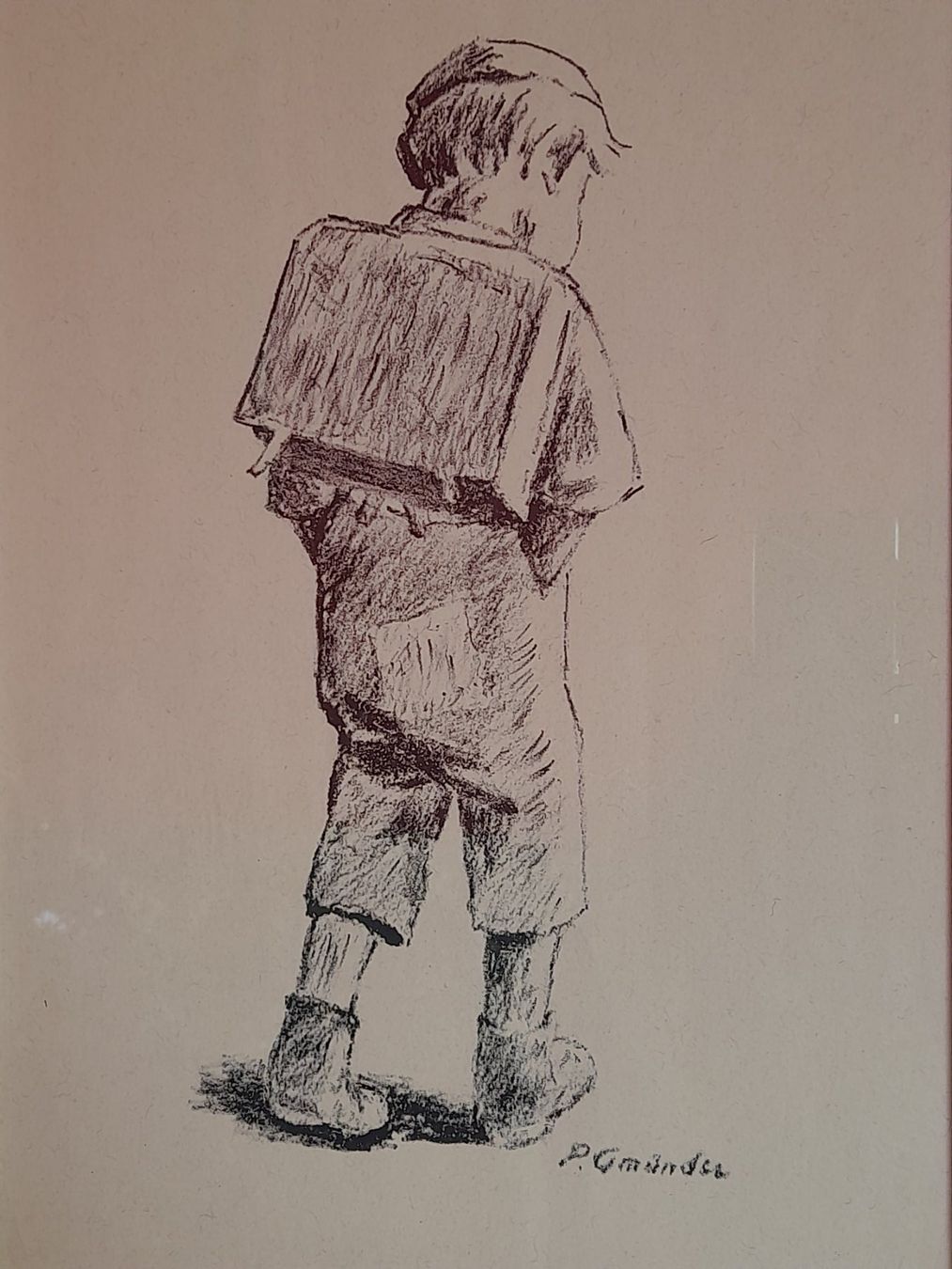 Grafiken & Lithographien: Litho " Schuelbueb " Paul Gmünder – Gebraucht aus Thun von Treff.....e 3