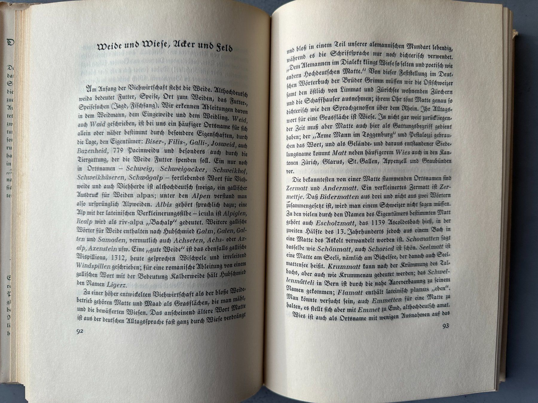 Bücher: Paul Oertli: Deutschschweizerische Ortsnamen – Gebraucht aus Zürich von allp 7