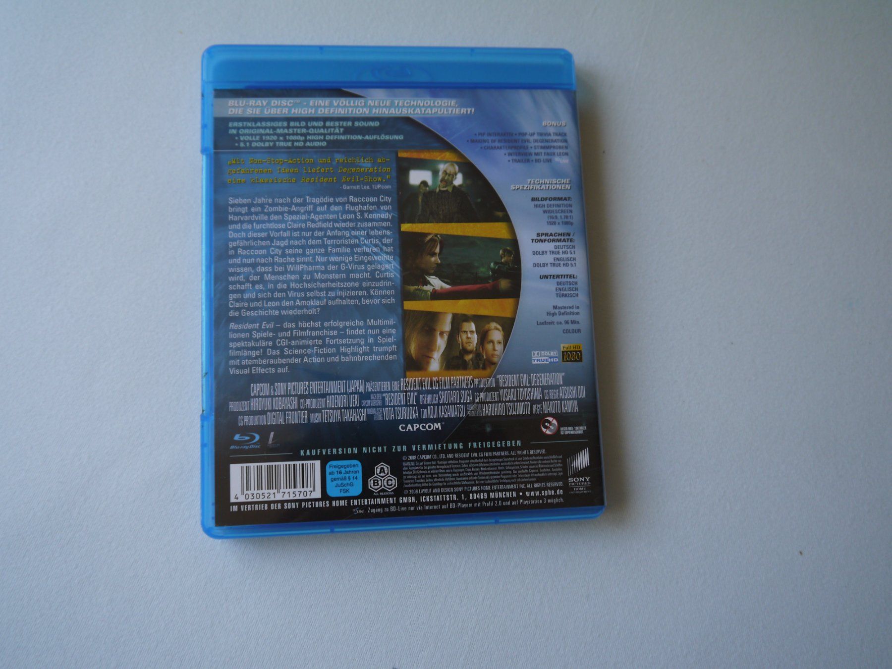 Tutti i DVDs: RESIDENT EVIL -DEGENERATION – Usato da Hagendorn venduto da Blaf 1