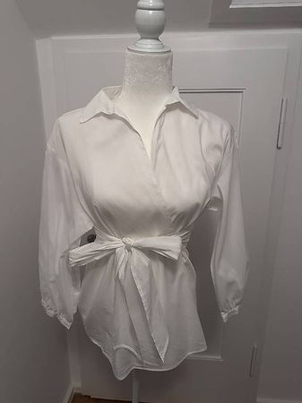 Weekend Max Mara CECI Wickelbluse  Weiss  Gr. 36/38
