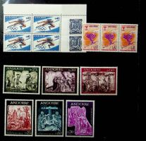 ANDORRE FRANCE TIMBRES NEUFS** 1962-1968.  COTE 19.10€ /T250