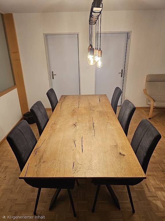 Set di tavolo e panche: Holzesstisch und Lampe – Usato da St. Gallen venduto da Musa_Akdil