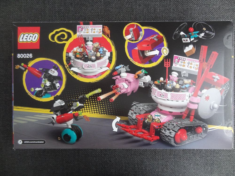 LEGO 80026 Monkie Kid Noodle Tank Pigsys Nudelwagen NEU (Neu und ...