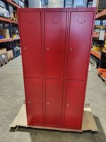 6-er Garderobenschrank Spind (duplex)