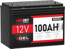 Langzeit Gel Akku 12V 100Ah Batterie