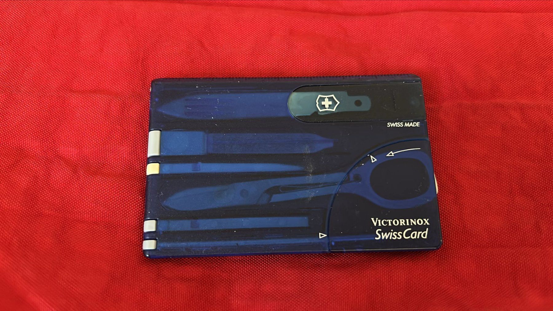 Victorinox Coltelli tascabile: Victorinox SwissCard blu – Usato da Melano venduto da H-Sara