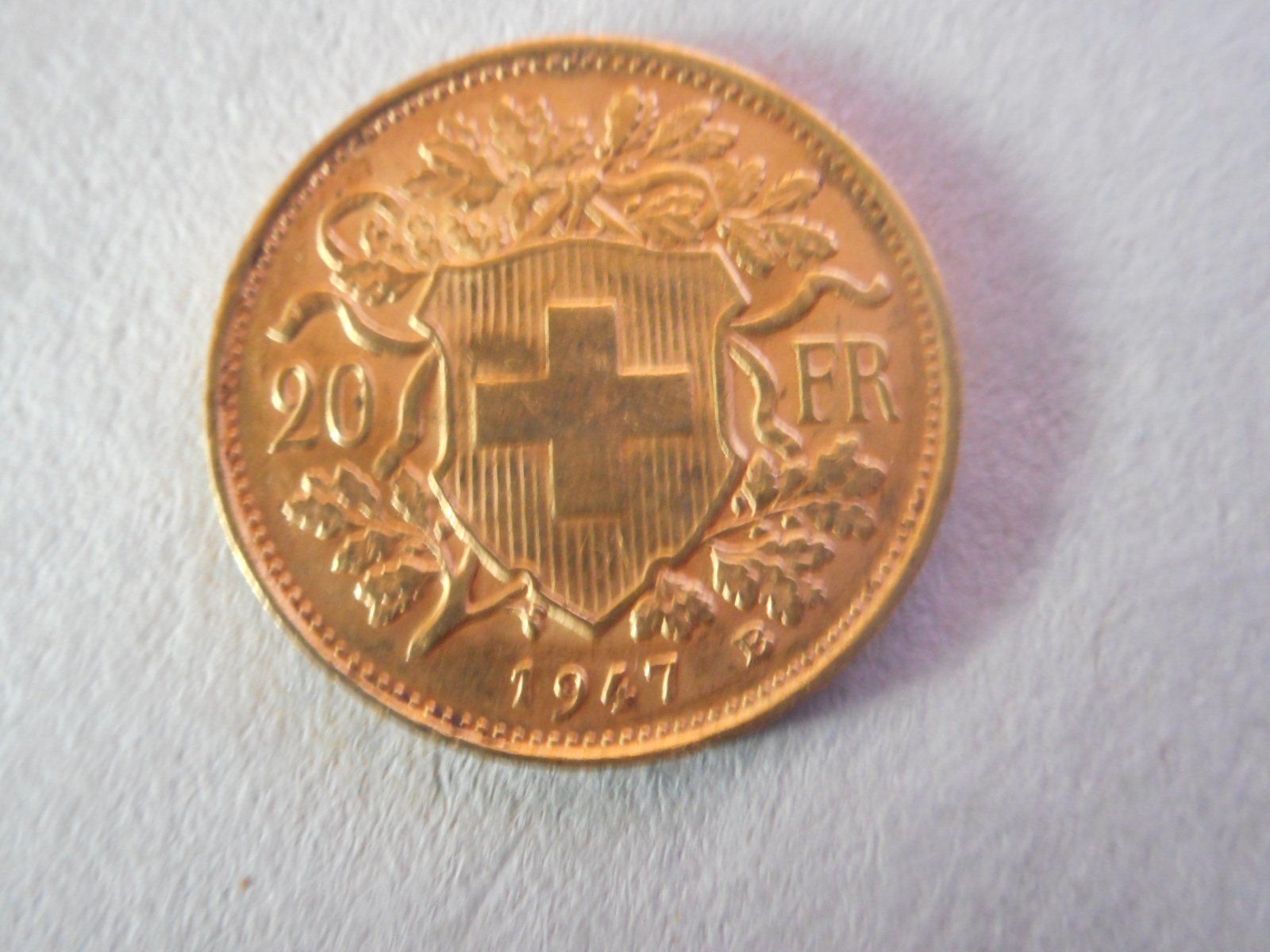 Alle Münzen: 20 Fr. Goldvreneli 1947 B – Neu (gemäss Beschreibung) aus Kriegstetten von pizlad2010
