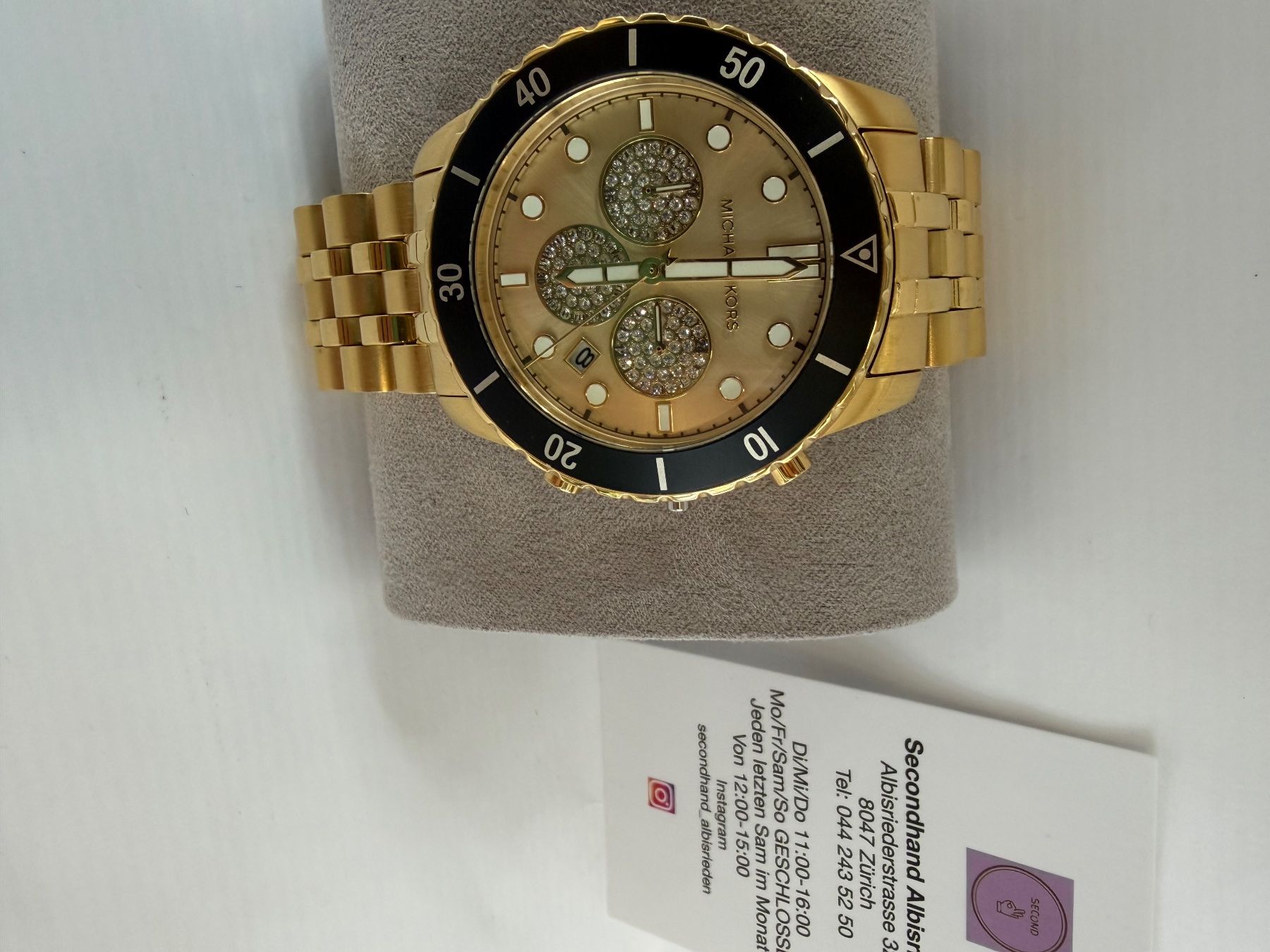 Michael Kors Orologi: Michael Kors Uhr in Gold – Usato da Zürich venduto da SecondhandZurich 1