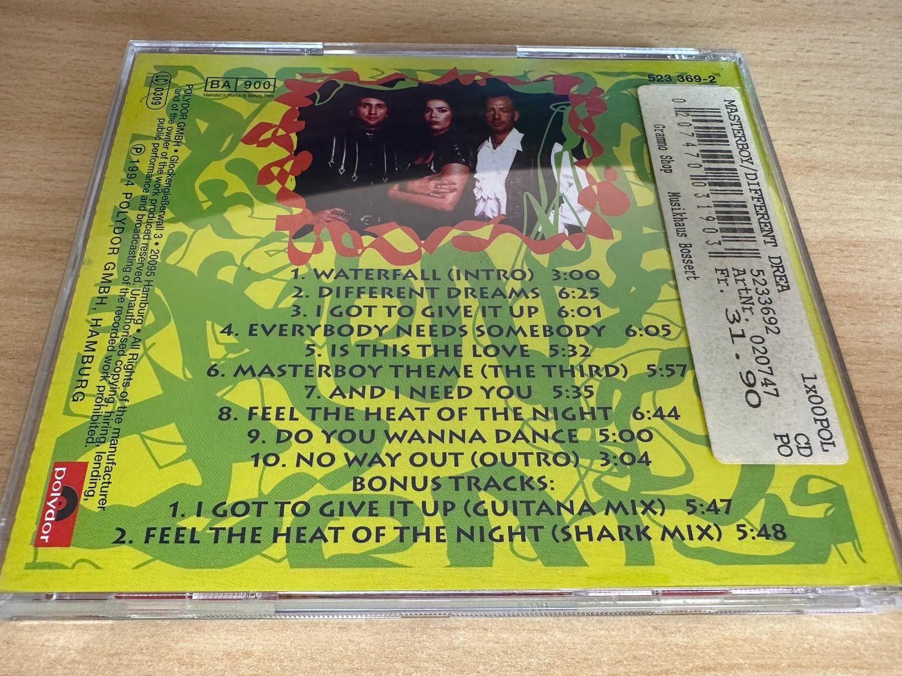 CD: Masterboy – Different Dreams – Usato da Rikon im Tösstal venduto da Alpenmutz 1