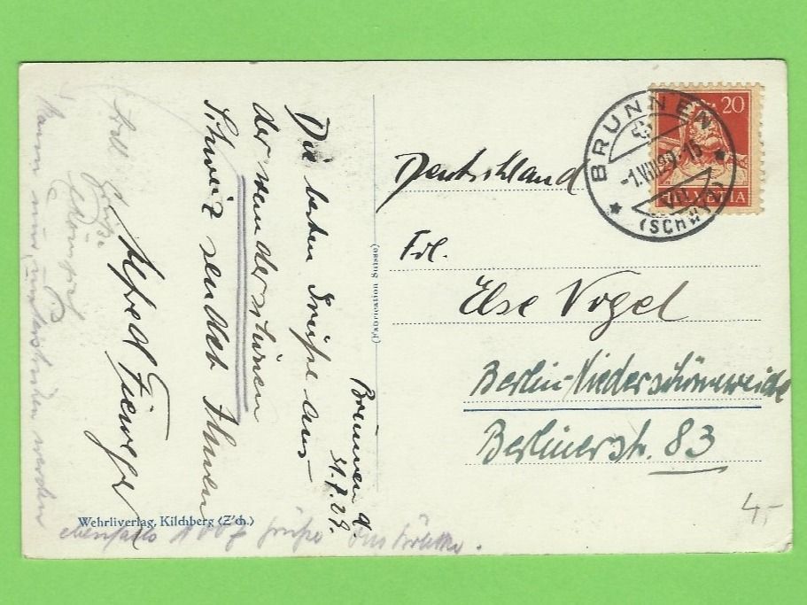 Cartoline postali: Brunnen, Axenstrasse, Gothardbahn – Usato da Zürich venduto da t24_de 1