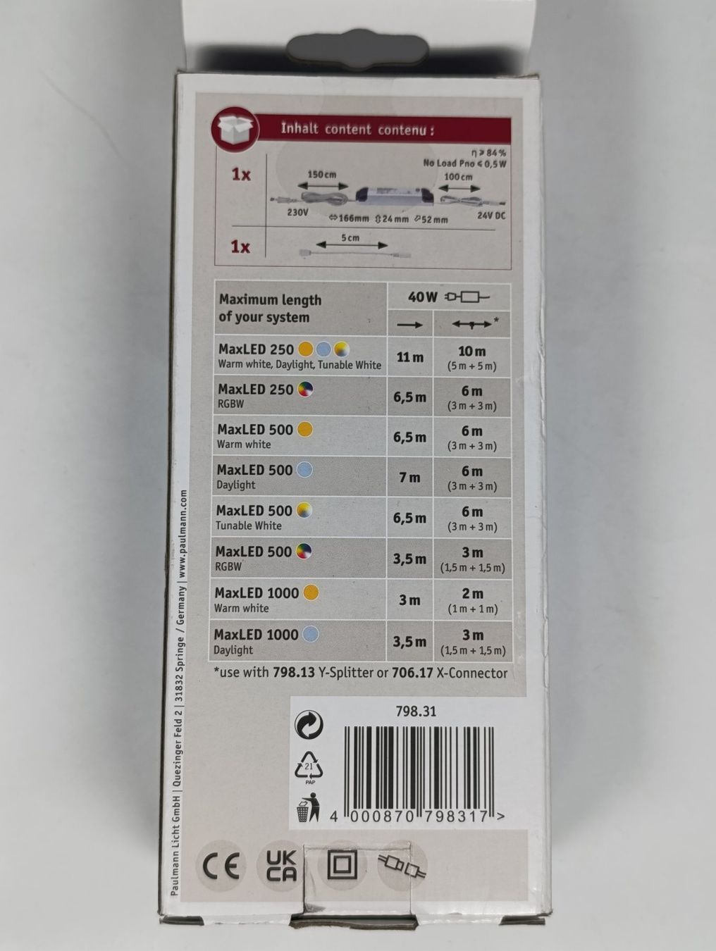 Stromzufuhr: PAULMANN alimentation électrique Max LED – Neu (gemäss Beschreibung) aus Thielle von Plusvalue_Neuchatel 4