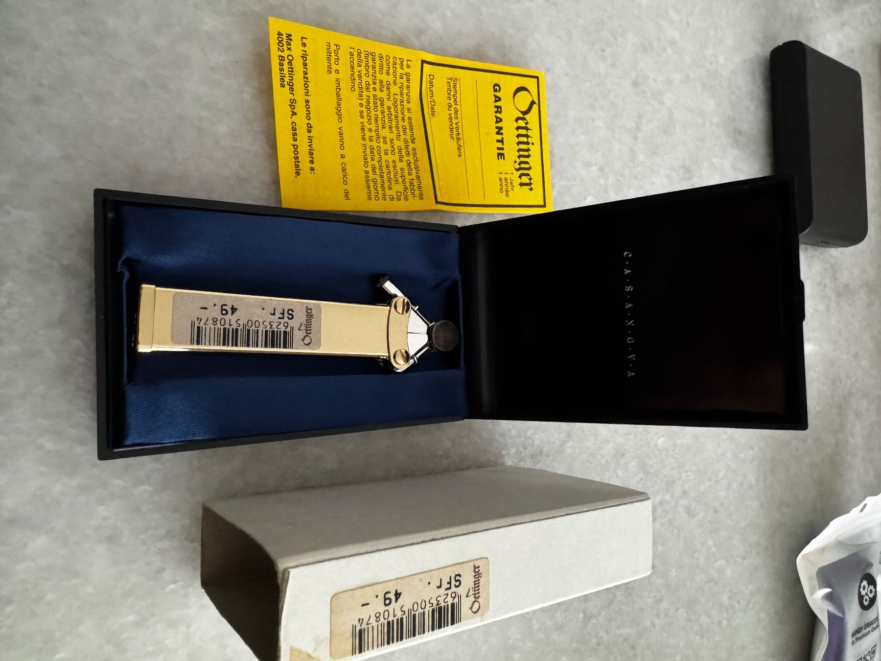 Accendini: Vintage Casanova Feuerzeug – Nuovo e nell'imballaggio originale da basel venduto da danqe25 6
