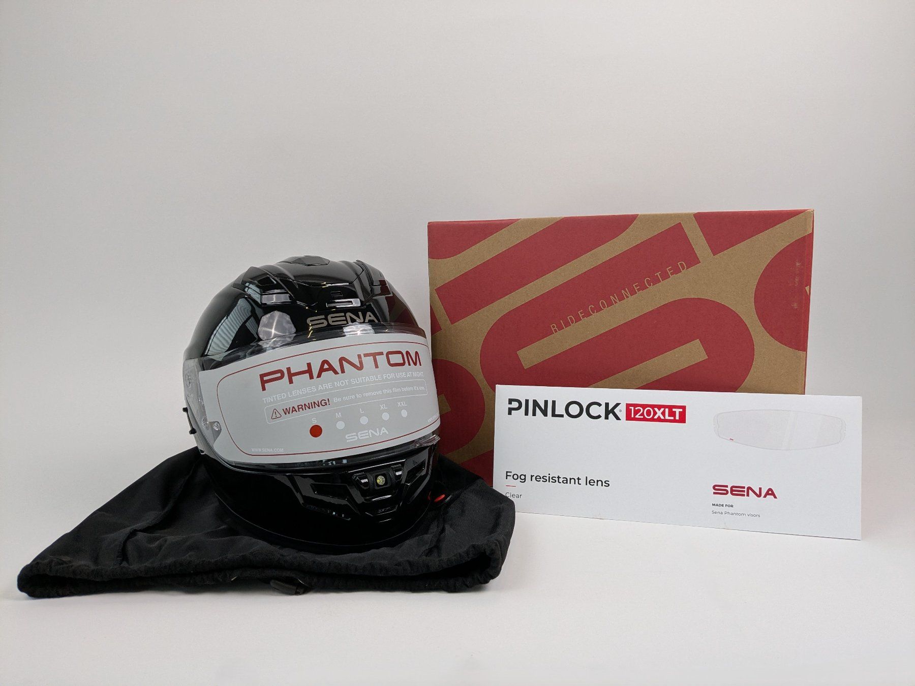 Sena Caschi & visiere: SENA Phantom (GB00S4) Integralhelm – Nuovo (secondo la descrizione) da Dintikon venduto da Restwert_Dintikon