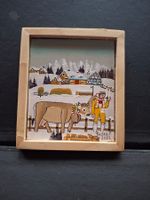Mini Bild Winter Senn Kuhe Bueb Haus *23